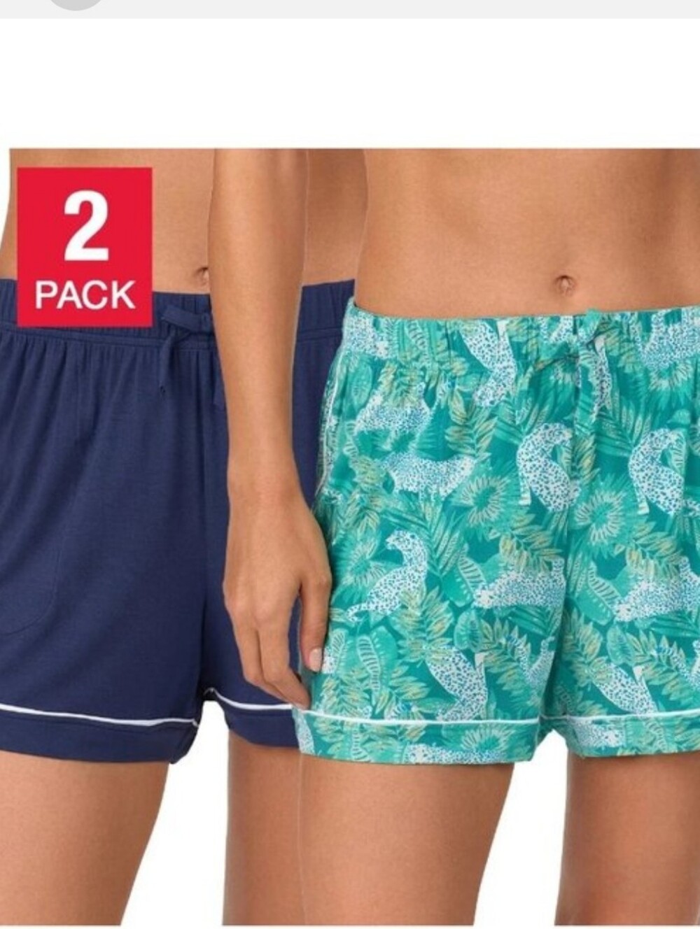 Room Service Women's Lounge Shorts, 2-Pack XL